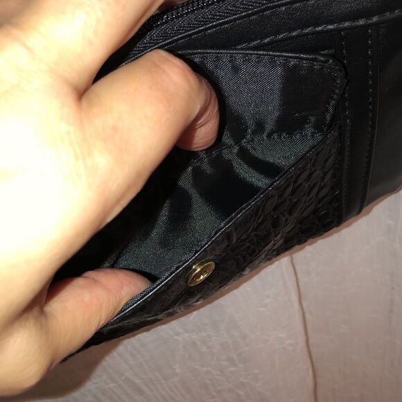 Black Mini Crossbody Bag Wallet Purse - Picture 3 of 12